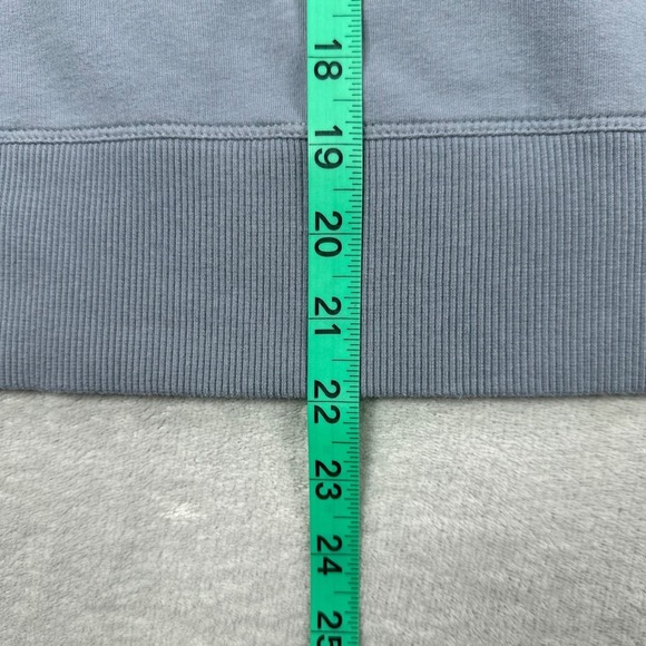 Vuori Laguna Henley Sweatshirt Womens Large Blue Gray Organic Cotton Relaxed Fit - Picture 9 of 12